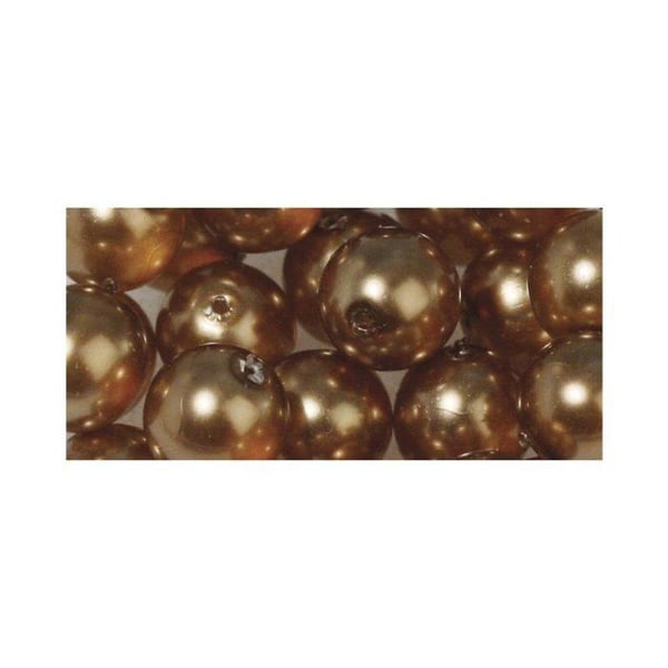 Rayher - Pärla med pärlemor Renaissance Praliné 8 mm 25 stycken