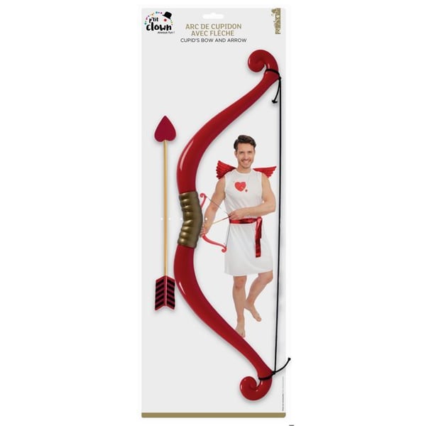 Cupidons båge - LITEN CLOWN - 55cm - Röd - Kostymaccessoar - Temafest