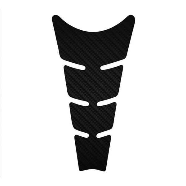 Rhino Flat Adhesive Protection för motorcykeltank, kol, 20,5 x 11,5 cm