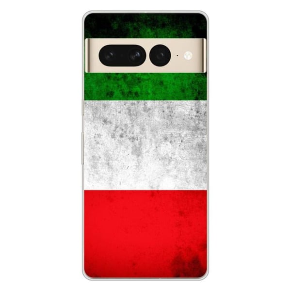 1001Coques - Silikonfodral kompatibelt med Google Pixel 7 Pro - Mönster italienska flaggan - Originaldesign tryckt i Frankrike