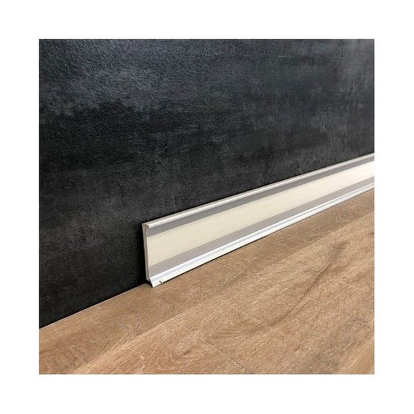 Plint PVC hård 11.8 x 58 x 2500 mm silver Plint av PROVISTON