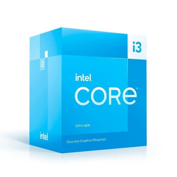 Intel Core i3-13100F-processor - INTEL - 3,4 GHz / 4,5 GHz - 4 kärnor - 12 MB cache