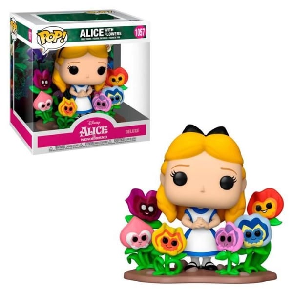 Funko Pop! Deluxe: Alice 70th - Alice w/Flowers- USED