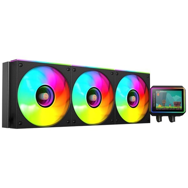 KYLNING MED VÄTSKA - MARS GAMING - ML-VISIONII360 - 360 mm - 600 W TDP - 2,8" roterande IPS-skärm