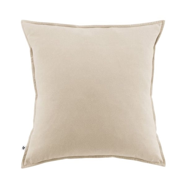 Kuddfodral alla storlekar "Candice" Flanell av Bomull med Fjärilseffekt - Candice Sand - Kuddfodral 63 x 63 cm volang