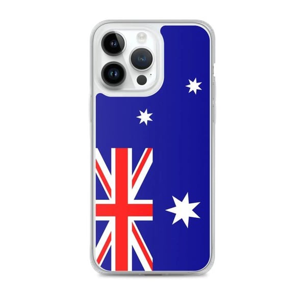 Telefonfodral – Flagga Heard- och MacDonaldöarna – Kompatibel med iPhone 14 Pro Max – Mjuk Fodral – Slitstark och Stötsäker – Pixelforma