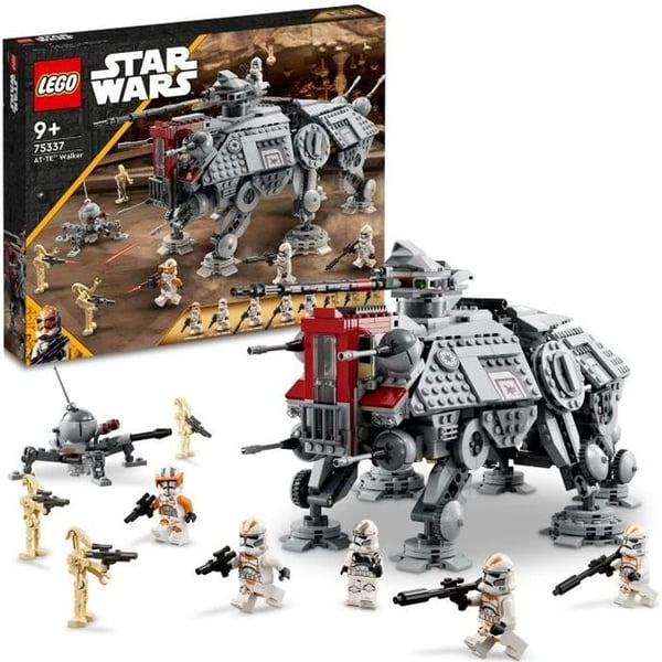 LEGO 75337 Star Wars The Walker AT-TE, Toy, Minifigures Battle Droids, Clone Trooper, Revenge of the Sith, Barn från 9 år