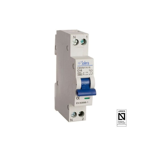 Solera Magnetotermisk 1 Ple+neutre 10a (smal) Cbmm1n10