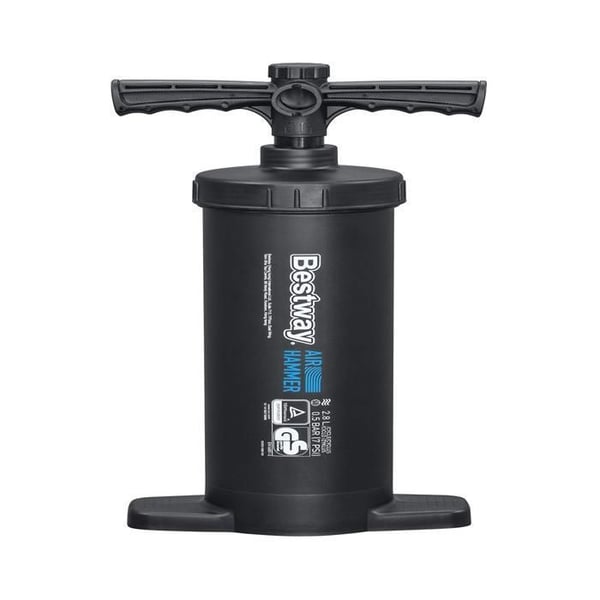 Manuell luftpumpa - Bestway - Air Hammer 2800 - Snabbuppblåsning - 3 adaptorer inkluderade - Unisex