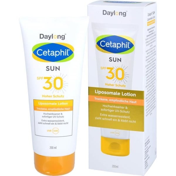 Solkräm - DAYLONG - Cetaphil Sun - Index 30 - 200 ml - Hypoallergenisk