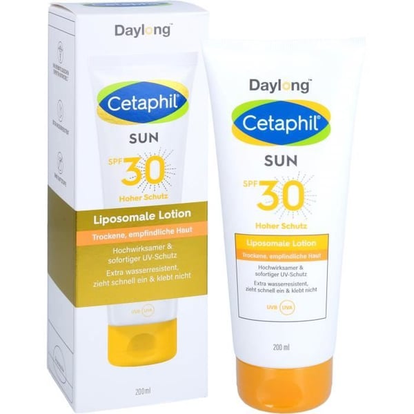 Solkräm - DAYLONG - Cetaphil Sun - Index 30 - 200 ml - Hypoallergenisk