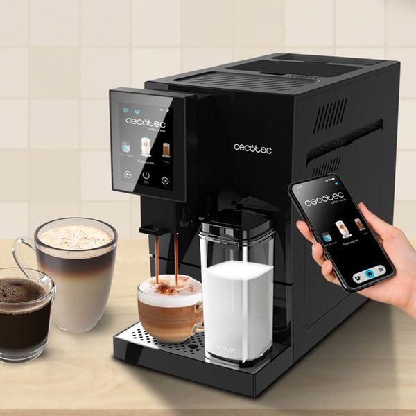 Cecotec Espressomaskin Superautomatique Cremmaet Compactccino Connected. 19 Bar, Thermoblock, TFT-skärm, Wifi