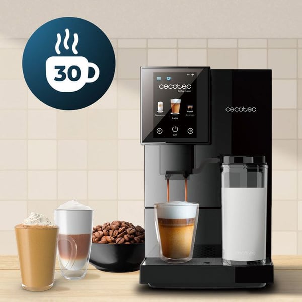 Cecotec Espressomaskin Superautomatique Cremmaet Compactccino Connected. 19 Bar, Thermoblock, TFT-skärm, Wifi