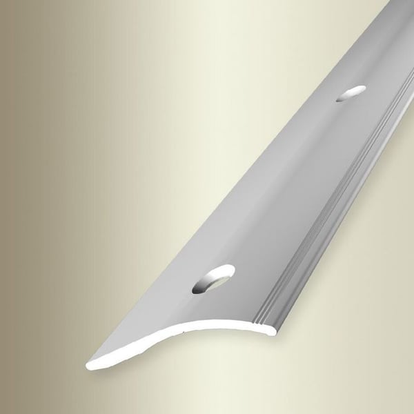 PROVISTON Anpassningsprofil l 40 mm H 0 - 18 mm L 2700 mm Anodiserad aluminium Silver ramp Förborrad reträtt