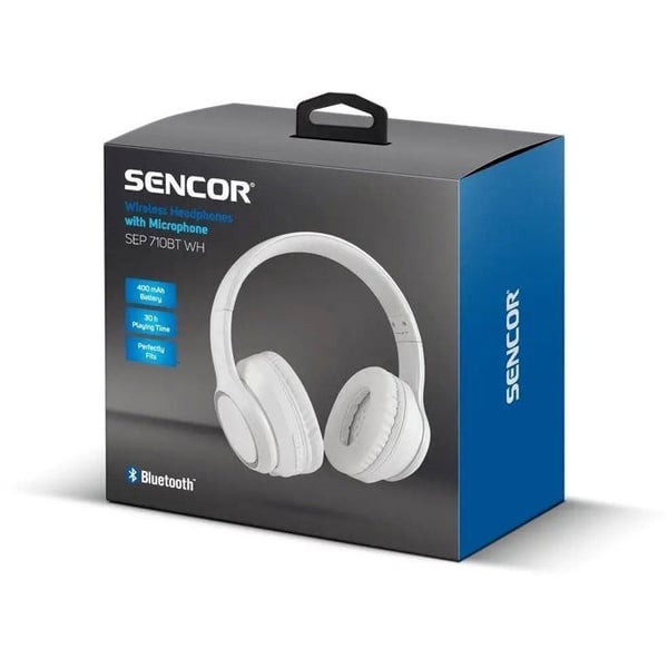 Trådløse hovedtelefoner - SENCOR - SEP 710BT - Bluetooth 5.0 - Batterilevetid 30t - IPX2 Trådløse hovedtelefoner - SENCOR - SEP 710BT - Bluetooth 5.0 - Batterilevetid 30t - IPX2