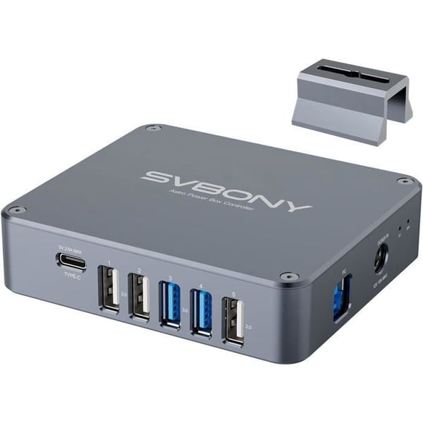 Svbony SV241 Pro Teleskopstillbehör, Teleskop Strömhanteringslåda, USB3.0, för Djuphimelsfotografi