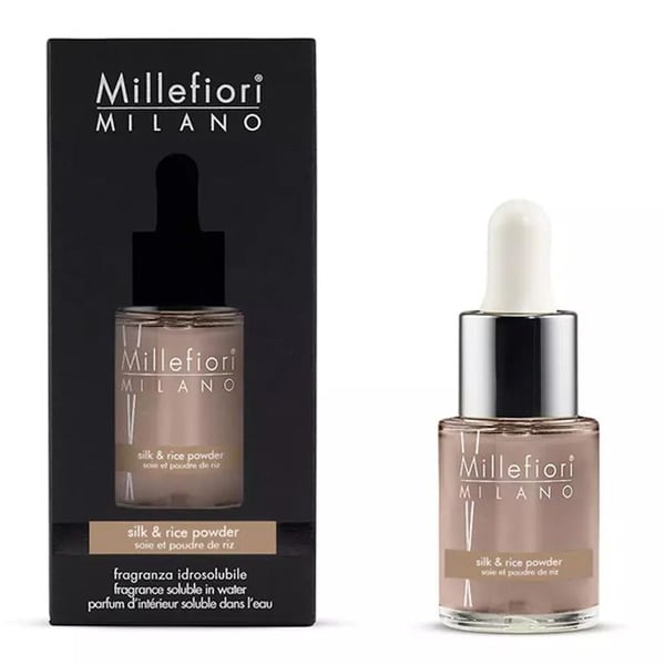 MILLEFIORI, VATTENLÖSLIG DOFT SILKE OCH RISPOWDER 15ML, HUS, DOFTSPRAY, OLJA