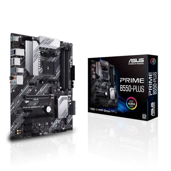 Moderkort - ASUS - PRIME B550-PLUS - Socket AM4 - 3:e generationens AMD Ryzen-processorer