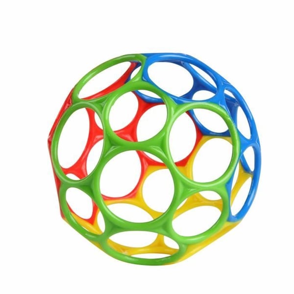 BRIGHT STARS Oball Classic boll flexibel, lätt att hantera, sensorisk aktivitetsleksak, flerfärgad 0M+