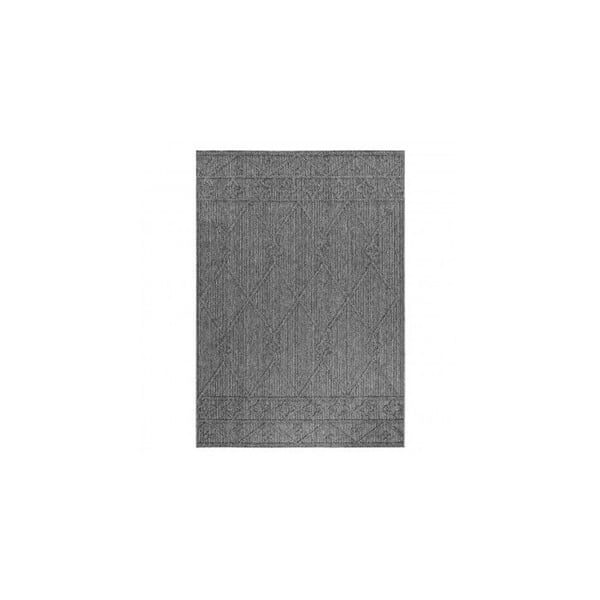 Teppe Balkon Kjøkken Terrasser Utendørs Innendørs skandinavisk geometrisk linje Grå (Dimensjon: 120x170 cm)