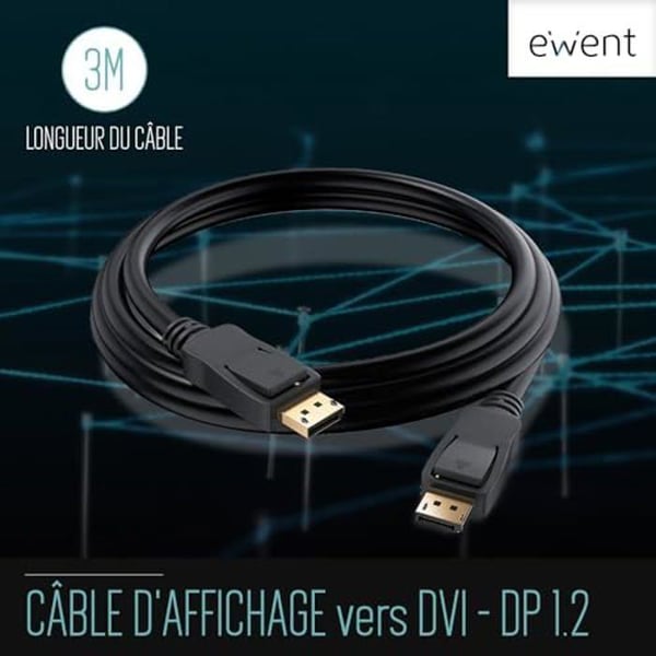 KABELDISPLAYPORT EWENT DP/M - DP/M 3M NEGRO