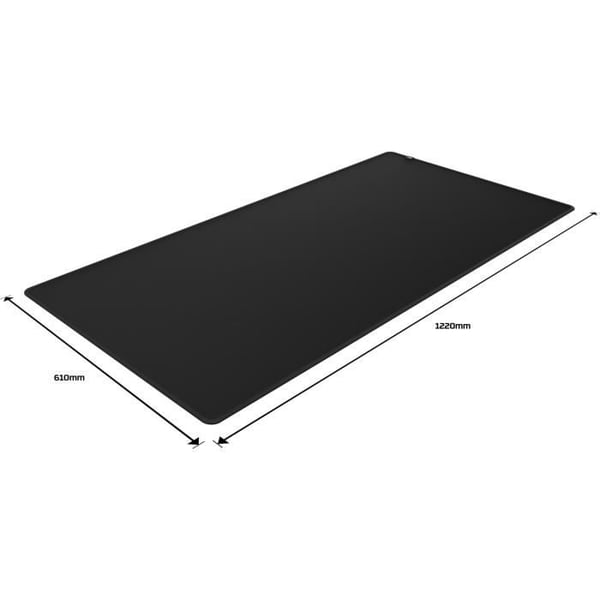 Gamer musemåtte HyperX Pulsefire sort mat størrelse 2XL 1220 x 610 mm skridsikker komfortabel høj densitet præcisionsoptimeret