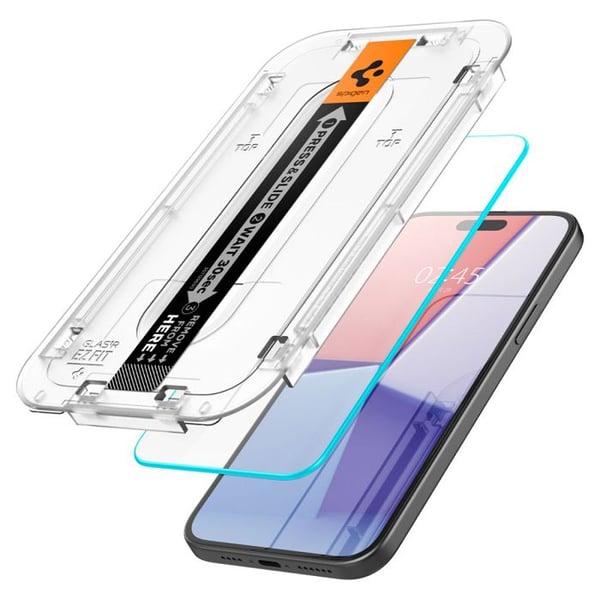 Spigen GLAS.TR EZ FIT härdat glas - Härdat glas för iPhone 15 / iPhone 16