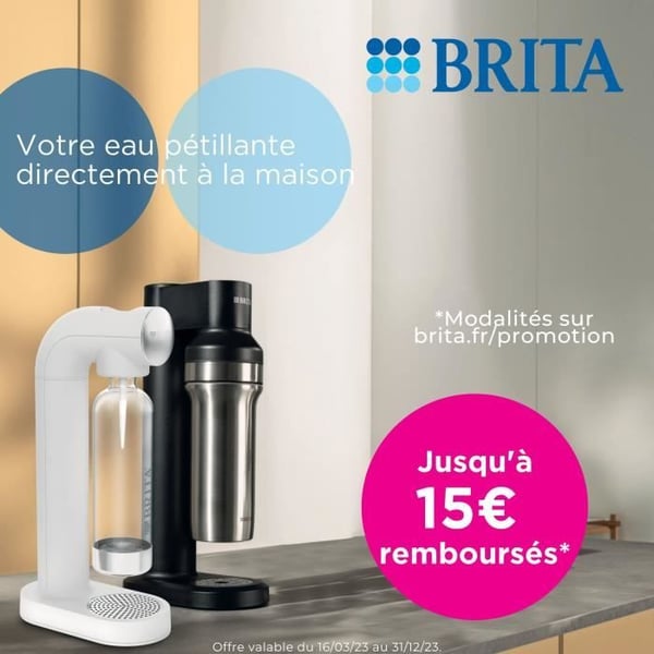 BRITA Sodamaskin - SodaTRIO Svart - 1 Flaska 1L och 1 CO2-cylindern ingår
