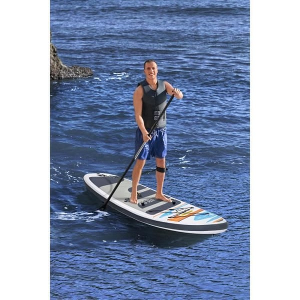 BESTWAY Paddle Kajak uppblåsbar och konvertibel, Hydro-Force White Cap - 305 x 84 x 12 cm