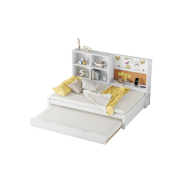 Sofaseng - MUVOE - 90x200cm - Utrækkelig seng - USB-stik - Malbar tavle