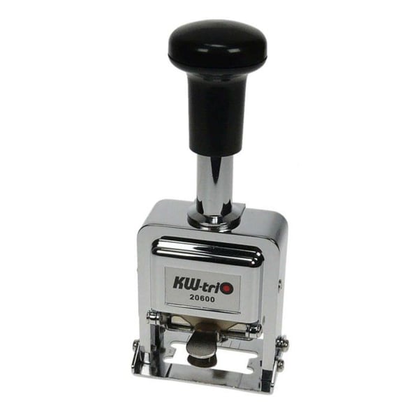 Kw-trio dekorativ bläckdyna - 02060 - Silver/Svart automatisk numrering