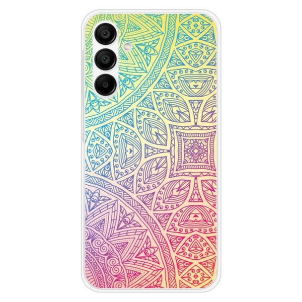 Tryckt silikonfodral - 1001 fodral - Samsung Galaxy A15 - Mandala Pastell - Optimalt skydd - TPU Gel