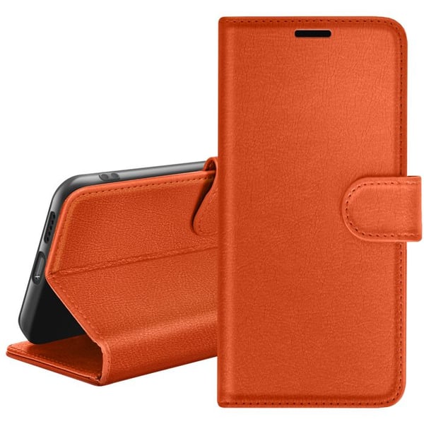 Plånboksfodral för Samsung A15 med Stöd och Magnetisk Flik Zanaé Orange