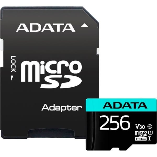 Hukommelseskort - ADATA - AUSDX256GUI3V30SA2-RA1 - 256 Go - Micro SDXC - IPX7 vandtæt