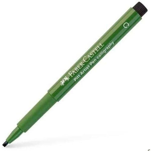 Bläckpenna - FABER-CASTELL - Artist Pen - Kalligrafi - C spets - Kromgrön färg