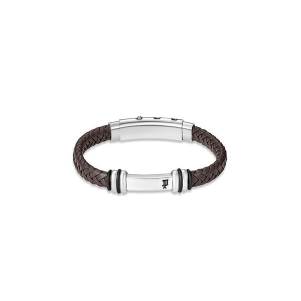 Armband - POLICE - Highbridge - Brun - Läder - Stål