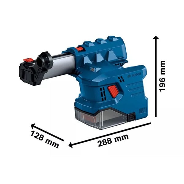 Sugdsugningsanordning - BOSCH PROFESSIONAL - GDE 18V-12 - Trådlös - Betong - 6 till 10 mm