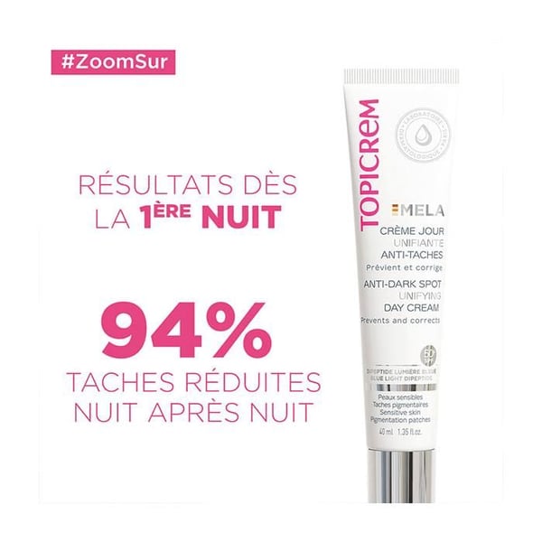 Topicrem MELA - Pigmentfläckar Gentle Peeling Night Cream 40 ml