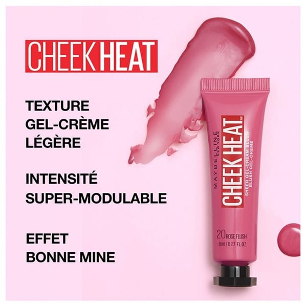MAYBELLINE New York Cheek Heat Gel-Cream Blush - 25 Fuschia Spark