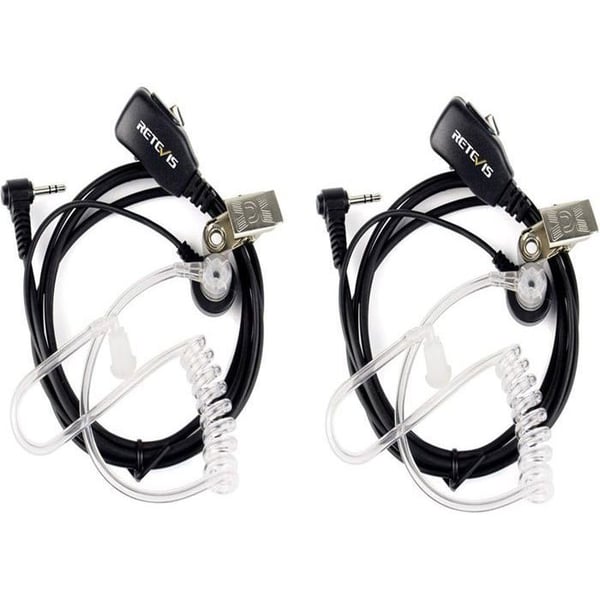 Retevis EAM101 Talkie Walkie Öronmussla 1-Pin Hörlur Mikrofon Kompatibel RT45 Motorola TLKR Extreme T92 H20 T80 T82 T81