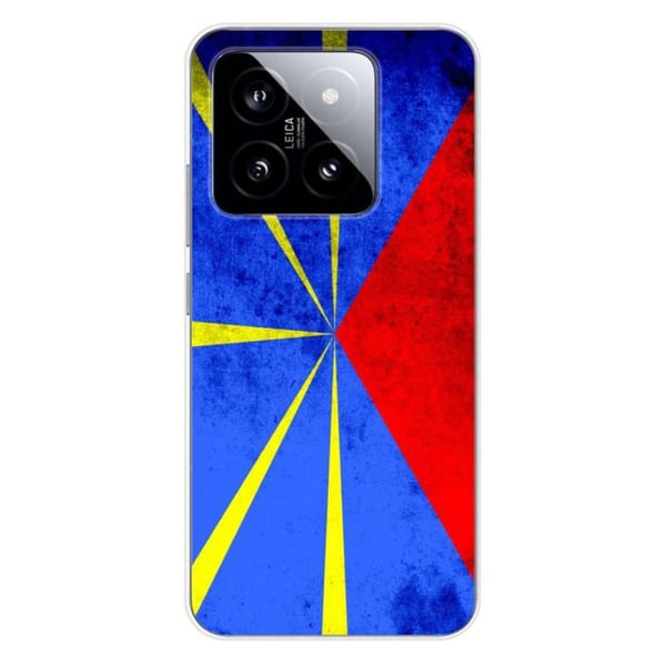 Silikonskal - Kompatibel med Xiaomi 14 Pro - design med La Réunions flagga