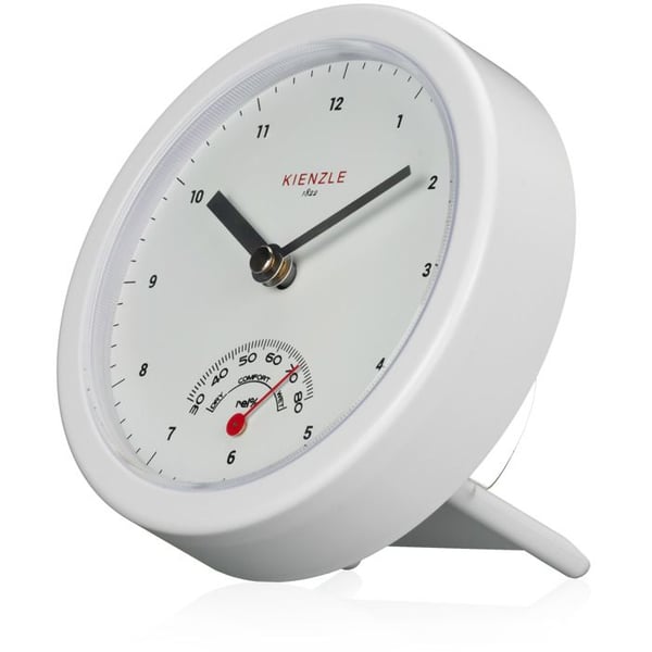 Badrumsklocka - KIENZLE - Quartzmekanism - Inbyggd hygrometer - Sprutsäker