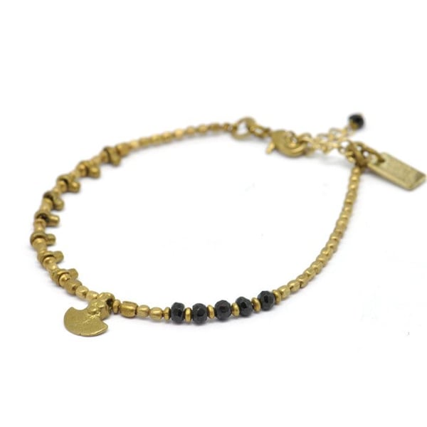 Nataraj - Armband med metallpärla Spinelle och kulhari