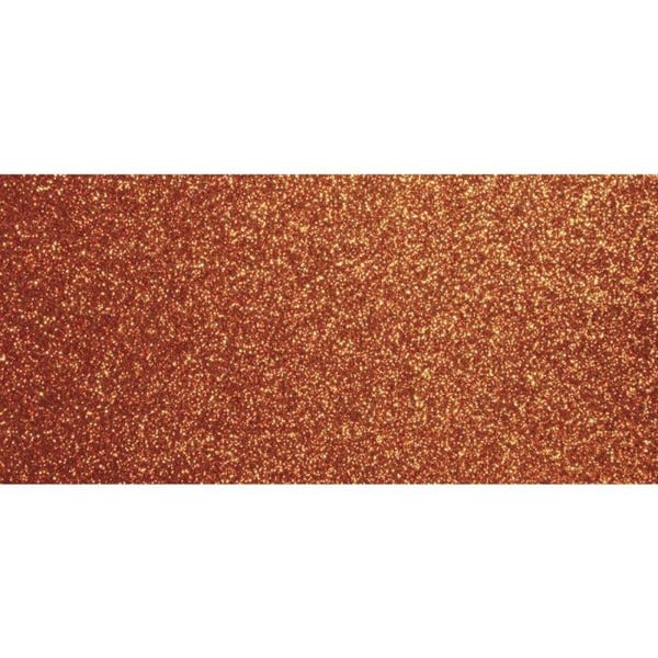 A4 Hobbypapper: Glitter, 210x297mm, 200 g/m2, orange