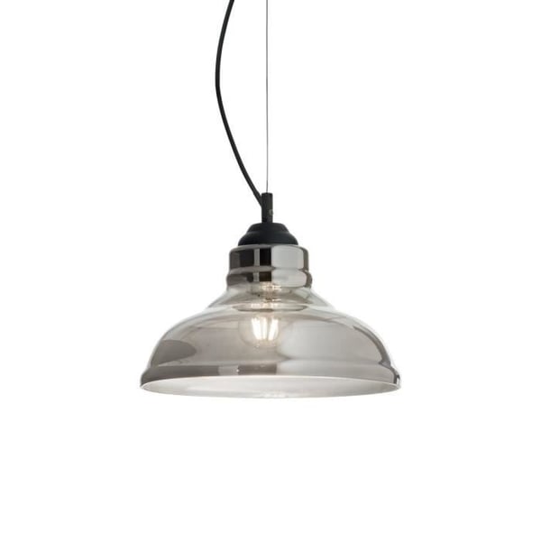 Lampe - Ideal Lux - SP1 PLAQUE FUME - Grå - Metall - Samtidsdesign