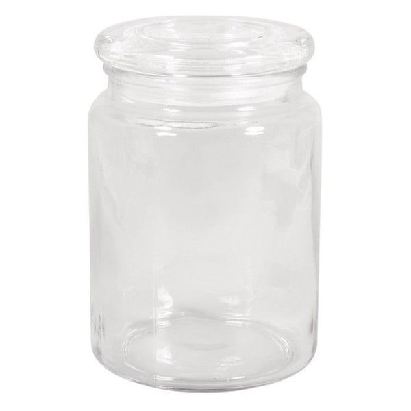 Förvaringsglas + lock glas ø10cm, 14cm, 900ml, öppning ø7,5cm