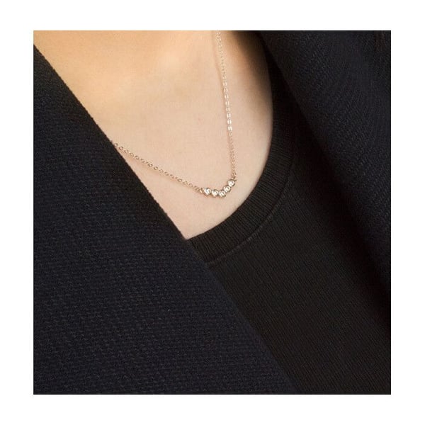 Unik silverhalsband med zirkonia AGS1209/47L