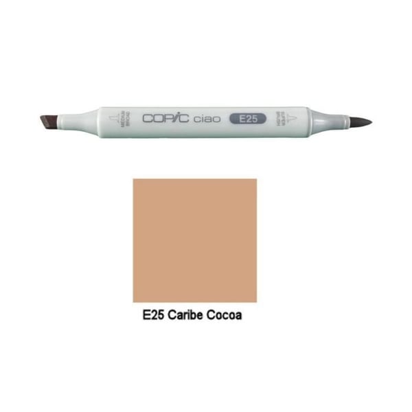 Marcker - COPIC - Ciao - E25 Caribe Cocoa - Beständig - Penselspets