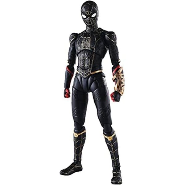 Figurin - TAMASHII NATIONS - Spiderman Black and Gold Suit - 15cm - Specialset - Marvel