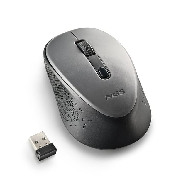 Trådlös optisk mus - NGS - DEW GRAY - 800/1600 DPI - Ambidextrous - Tyst